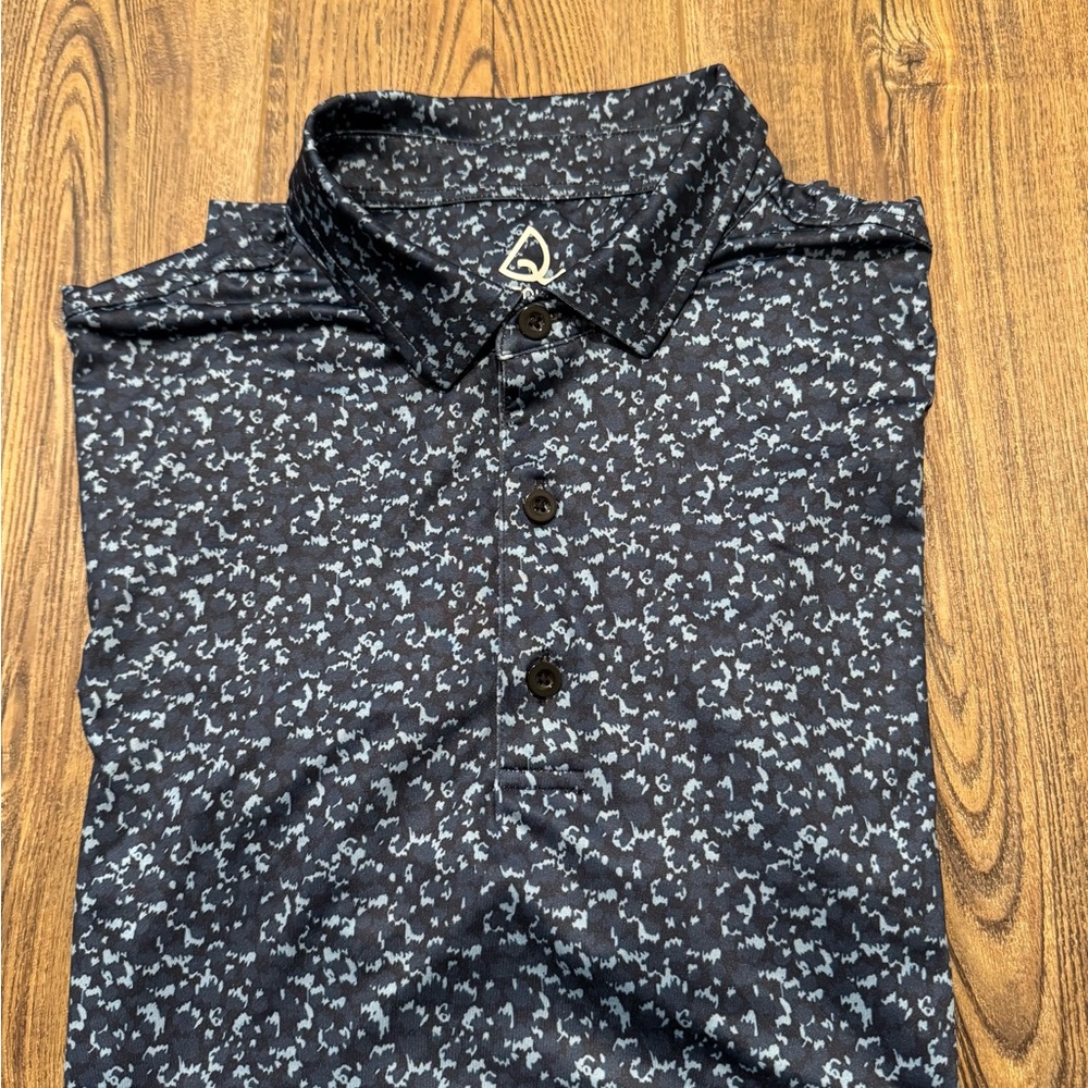 Deolax Stylish Blue Pattern Golf Shirt